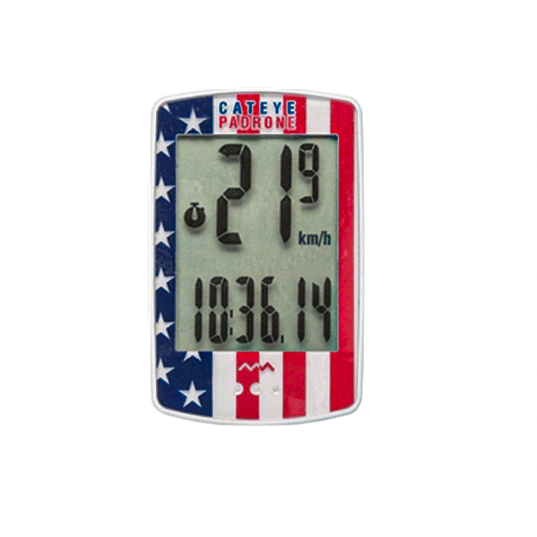 Stars and Stripes Speedo: Ride Free with Cateye Padrone Style!